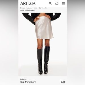 NWOT Babaton Aritzia Mini Skirt